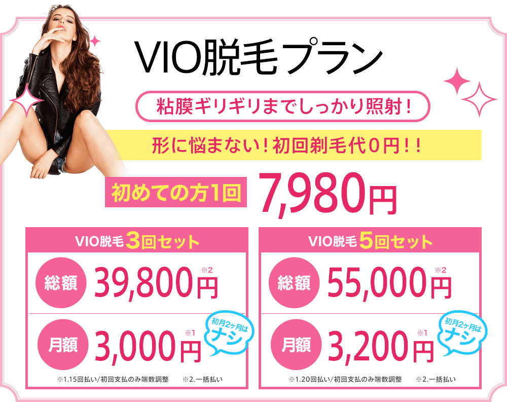 トイクリのVIO脱毛プラン